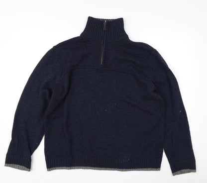 Atlantic Bay Men's Blue Pullover Jumper, Size L