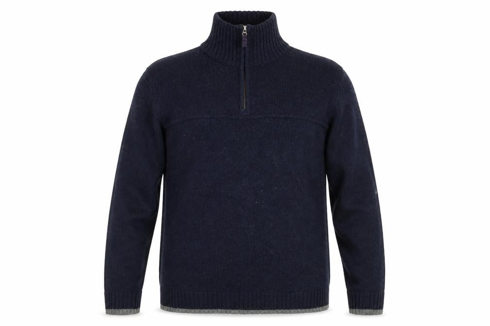 Mens UK Size L Atlantic Bay Blue Pullover Jumper