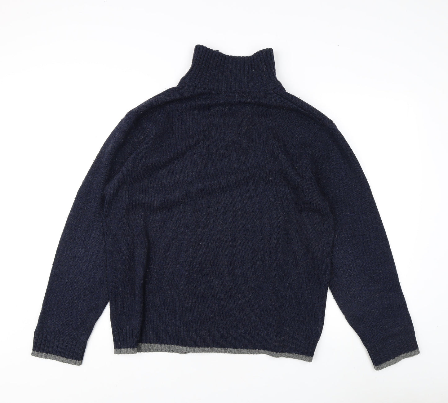 Atlantic Bay Men's Blue Pullover Jumper, Size L