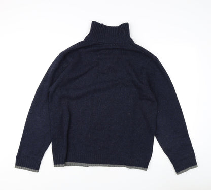 Atlantic Bay Men's Blue Pullover Jumper, Size L