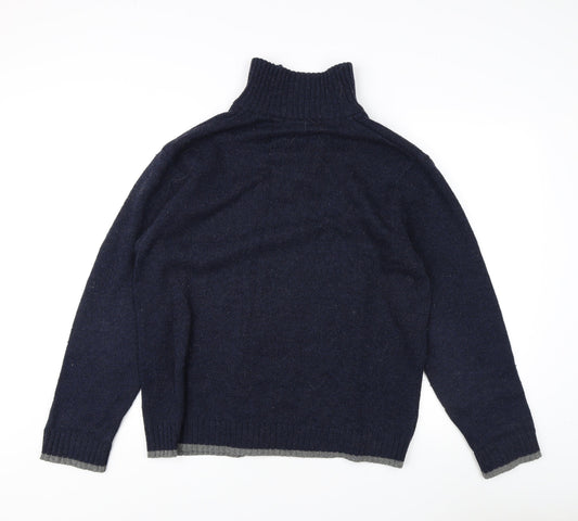 Atlantic Bay Men's Blue Pullover Jumper, Size L