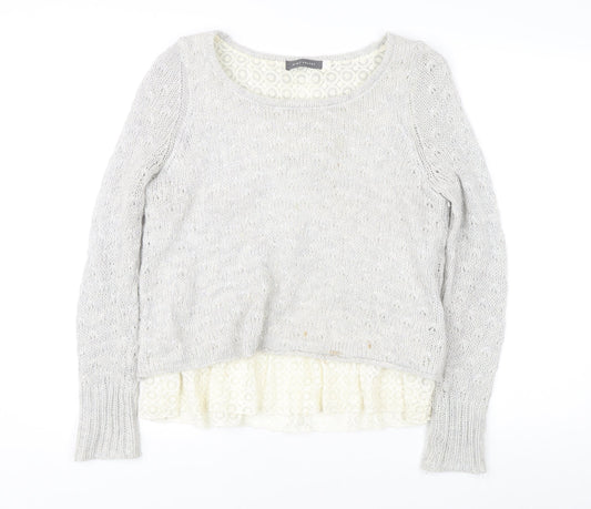 Womens UK Size 12 Mint Velvet Grey Pullover Jumper