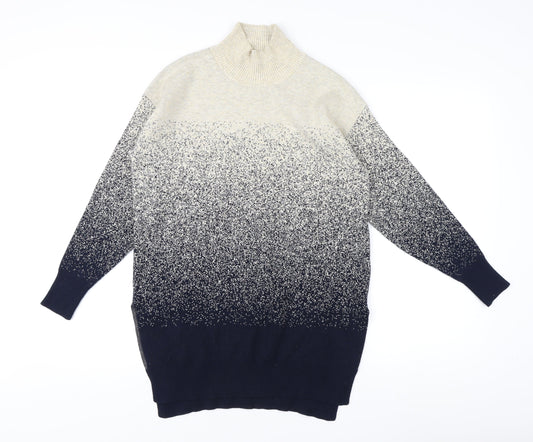 Womens UK Size S Marks and Spencer Blue Pullover Jumper