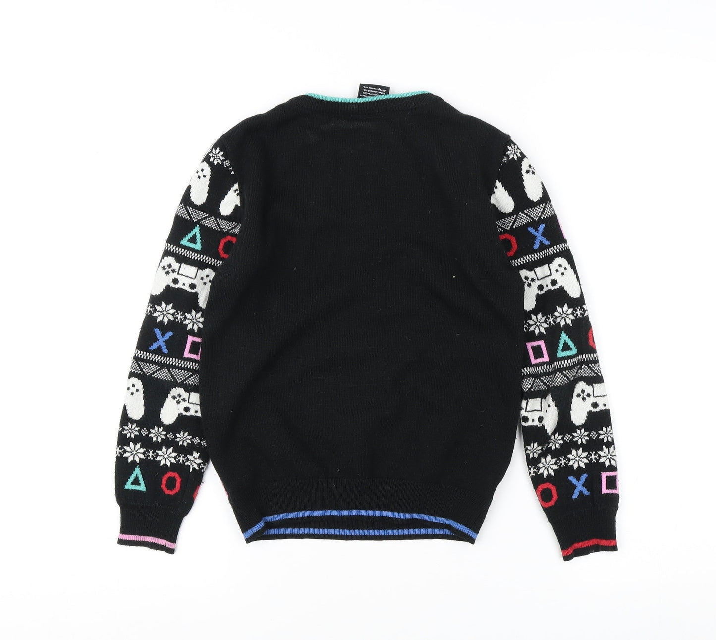 PlayStation Boys Black Pullover Jumper 8-9 Years Graphic Winter