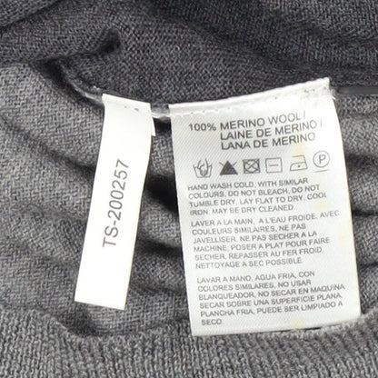 DKNY Men's Grey V-Neck Pullover Jumper, Size L