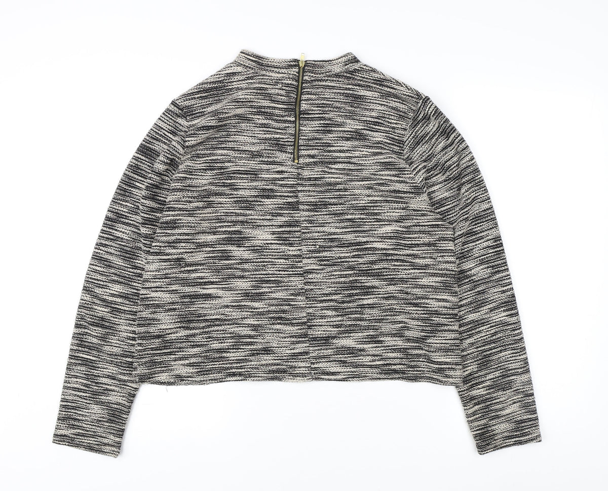 Womens UK Size 12 H&M Multicoloured Full Zip Jumper