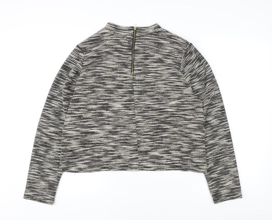 Womens UK Size 12 H&M Multicoloured Full Zip Jumper