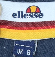 Unisex Adults UK Size 8 ellesse Blue Jersey T-Shirt