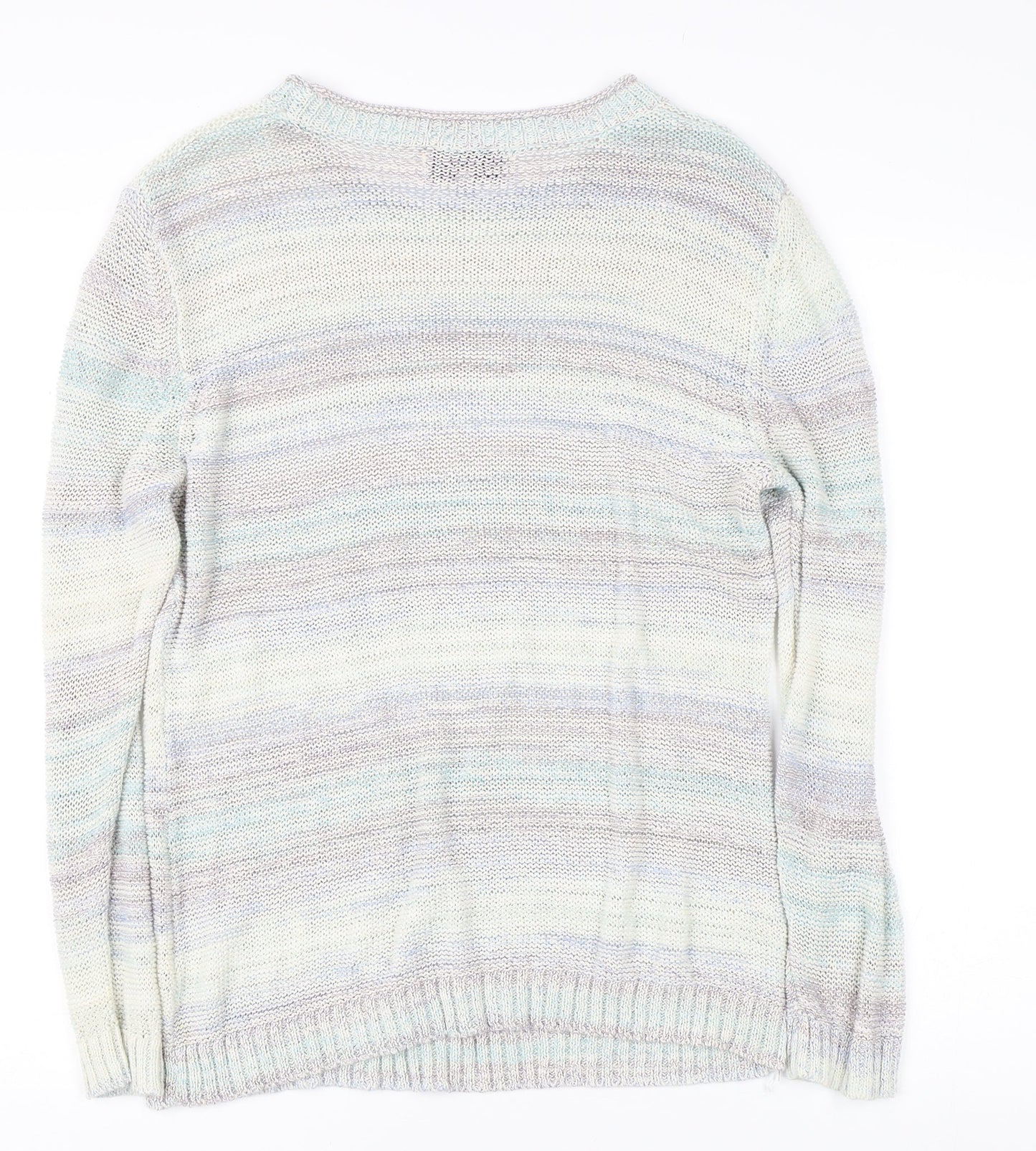 Womens UK Size S Mud Flower Multicoloured Pullover Jumper