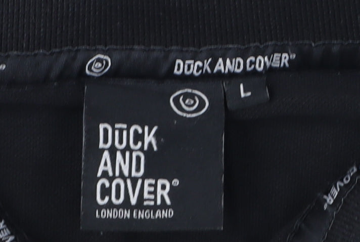 Dock and Cover Men's Black Polo Shirt - Size L