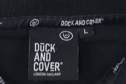 Dock and Cover Men's Black Polo Shirt - Size L