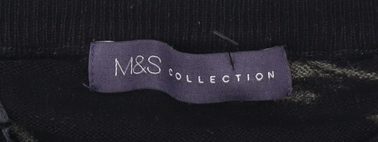Womens UK Size M Marks and Spencer Black Pullover Jumper