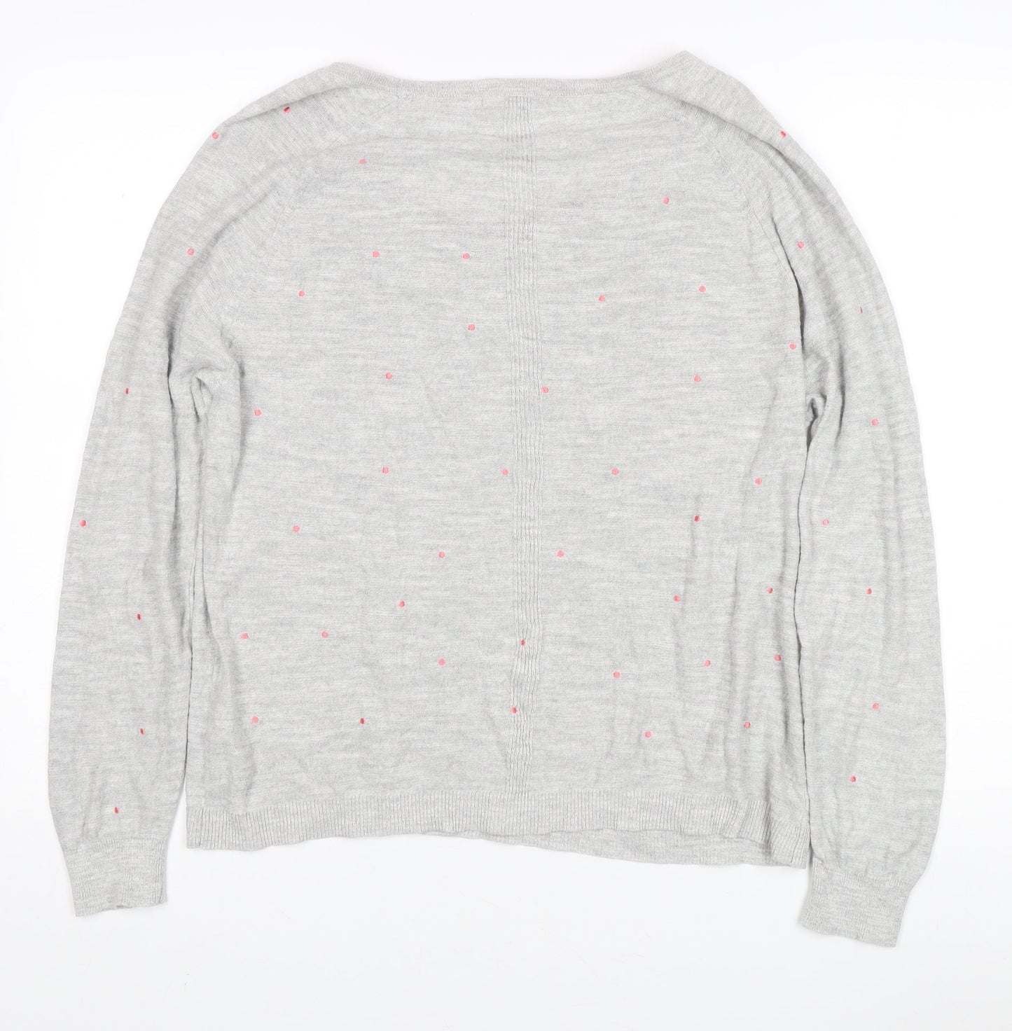 Waste Stuff Women’s Grey Pullover Size 12 Cotton Linen