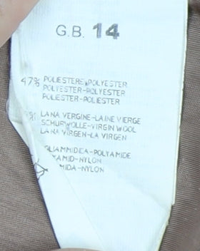 Artigiano Women's Beige Blazer, Size 14, Business Style