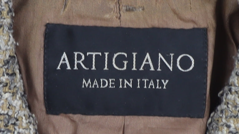 Artigiano Women's Beige Blazer, Size 14, Business Style