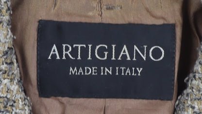 Artigiano Women's Beige Blazer, Size 14, Business Style