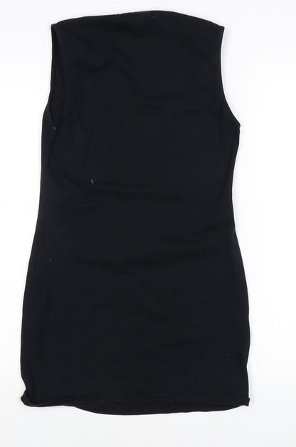 Motel Women's Black Bodycon Dress, Size S, Stretchy