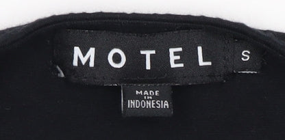 Motel Women's Black Bodycon Dress, Size S, Stretchy