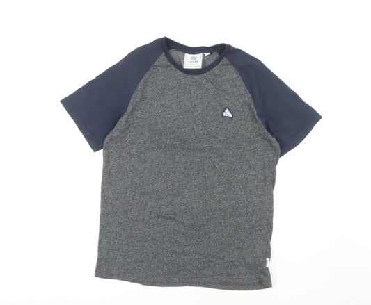 TOG24 Men's Blue Medium Colourblock T-Shirt