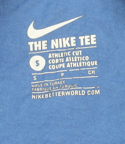 Nike Men's Blue Athletic Fit S T-Shirt