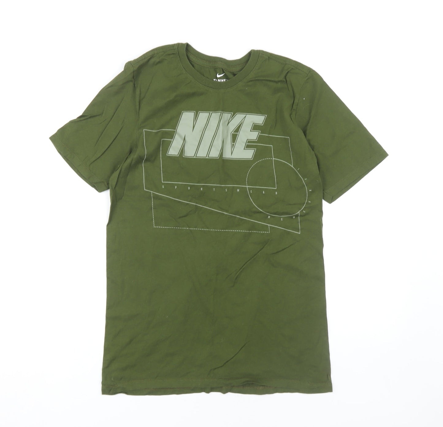 Nike Men's Green Athletic Graphic T-Shirt S