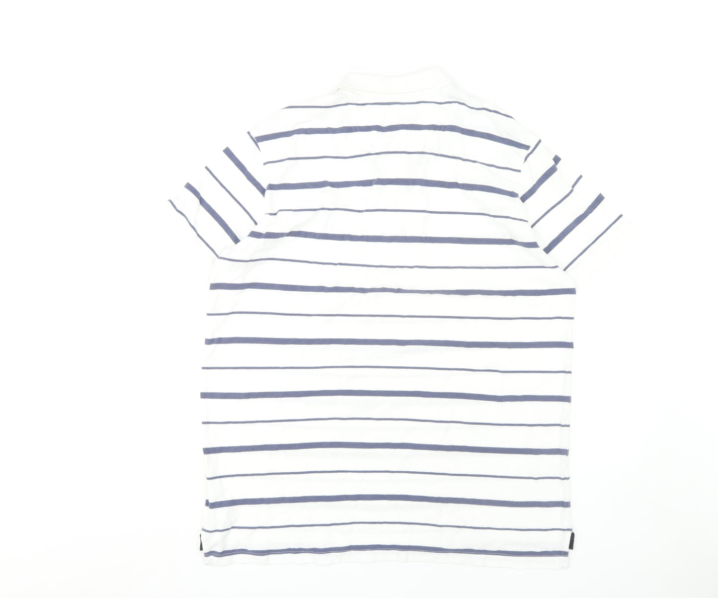 Henri Lloyd Men's XL Striped White Polo Shirt