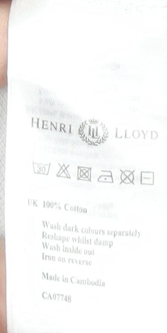 Henri Lloyd Men's XL Striped White Polo Shirt