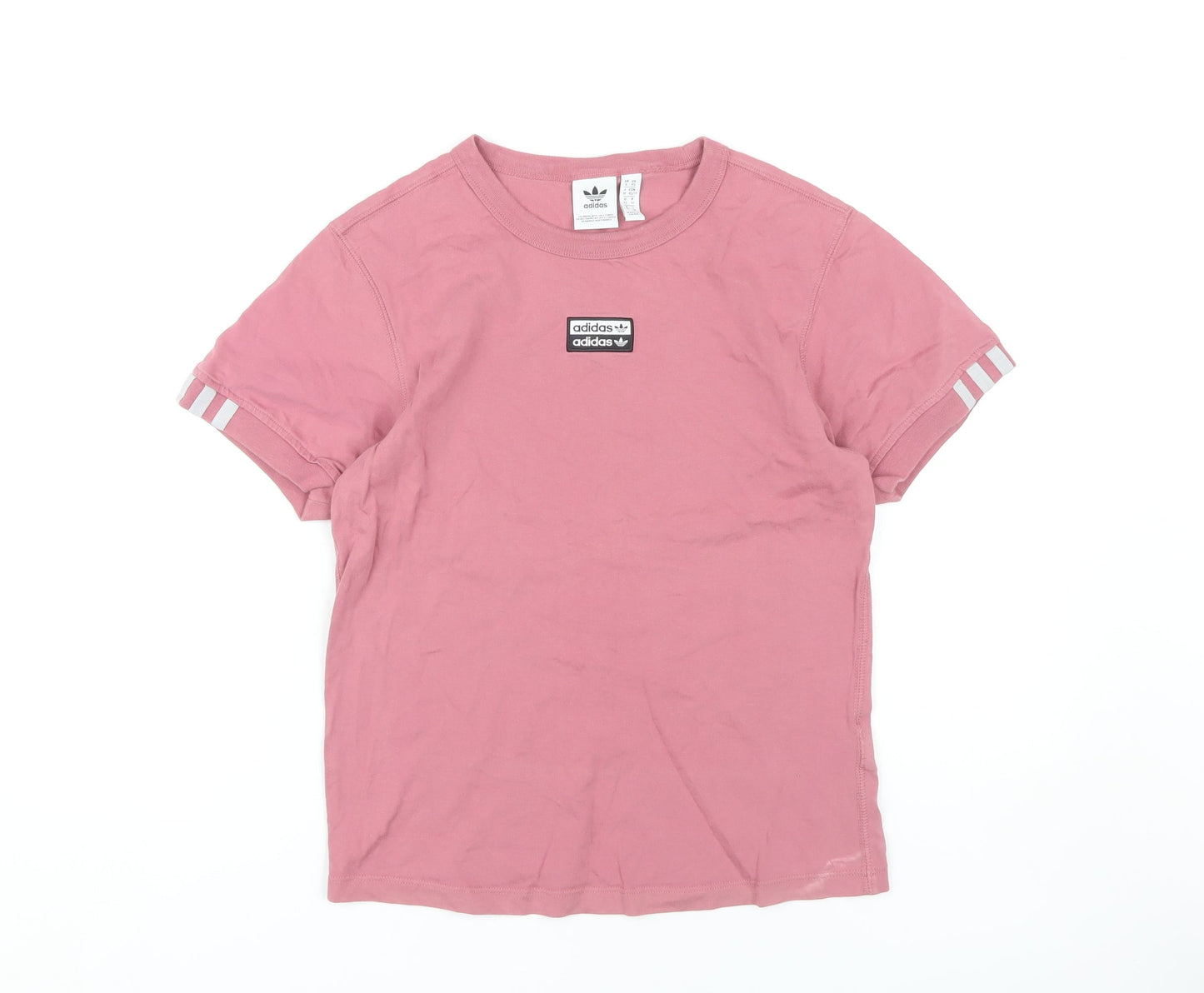 Womens UK Size XS adidas Pink Basic T-Shirt