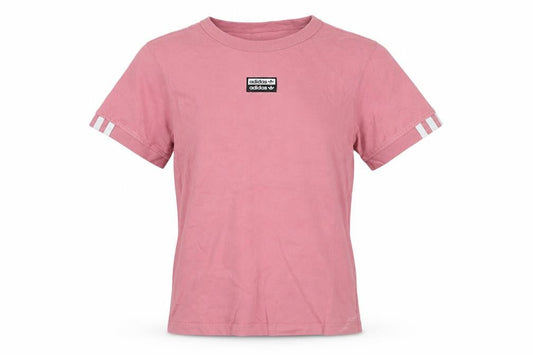 Front view of Adidas Women's Pink XS Crew Neck T-Shirt