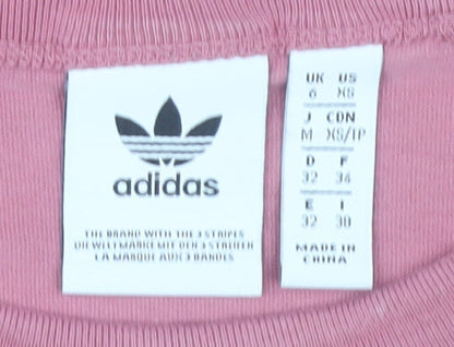 Womens UK Size XS adidas Pink Basic T-Shirt