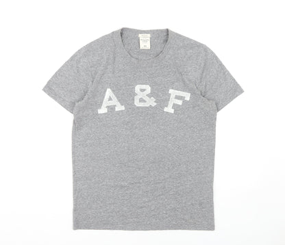 Abercrombie & Fitch Men's Grey T-Shirt XS Athletic Fit