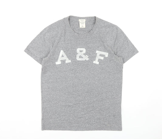 Abercrombie & Fitch Men's Grey T-Shirt XS Athletic Fit