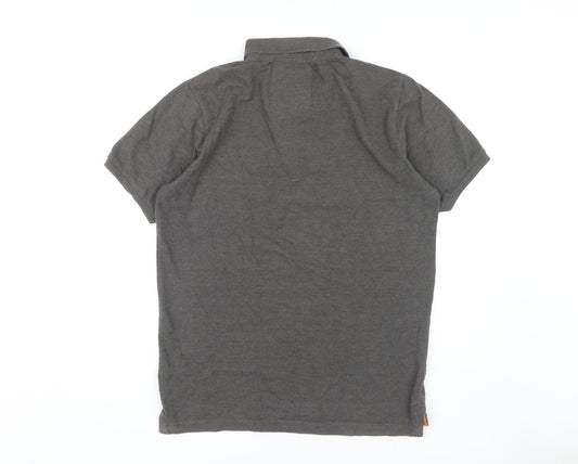 SoulCal Grey Polo for Men, Medium, Short Sleeve, Casual