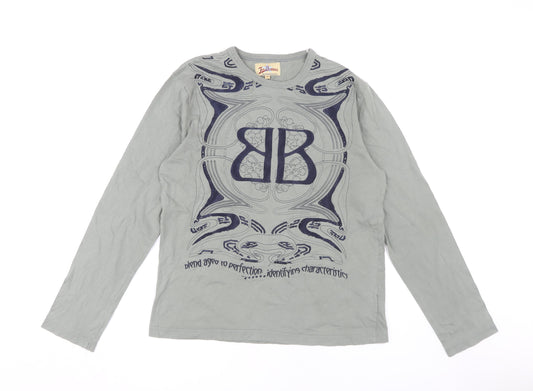 Joe Browns Grey Unisex Long Sleeve T-Shirt M