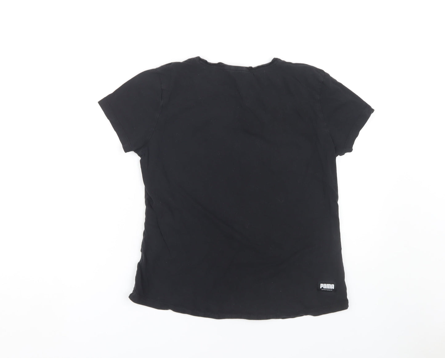 Puma Unisex Kids Black Basic T-Shirt - L