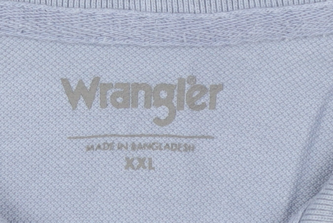 Wrangler Men's Blue 2XL Polo Shirt Casual