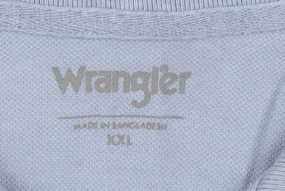 Wrangler Men's Blue 2XL Polo Shirt Casual