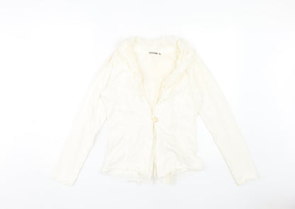 Womens UK Size S Sandwich Ivory  Jumper