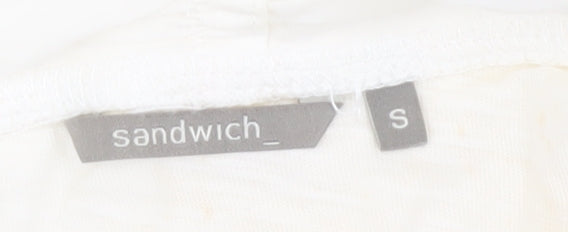 Womens UK Size S Sandwich Ivory  Jumper