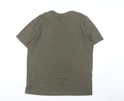 Puma Men's Green T-Shirt, L - Comfortable & Stylish