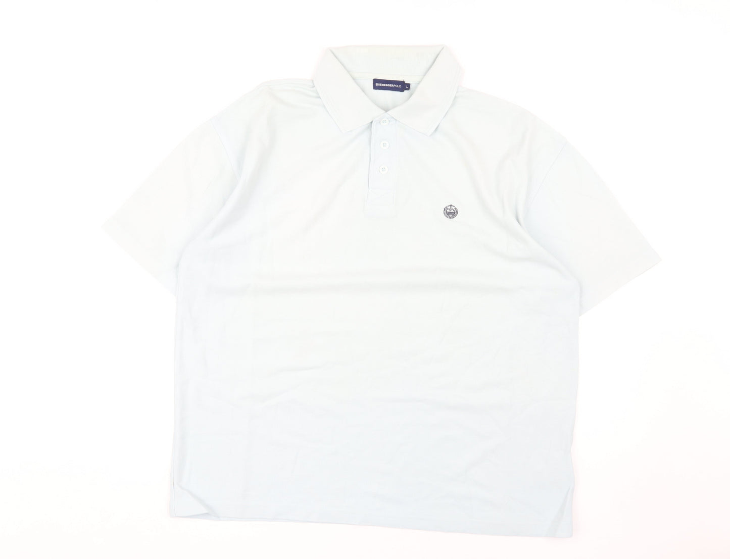 Eisengger Men's White Polo Shirt L