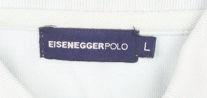 Eisengger Men's White Polo Shirt L