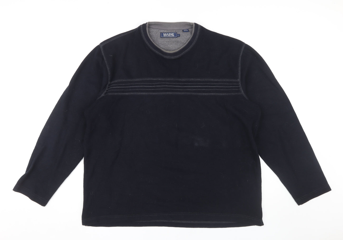 Maine New England Men's Black L Pullover Jumper