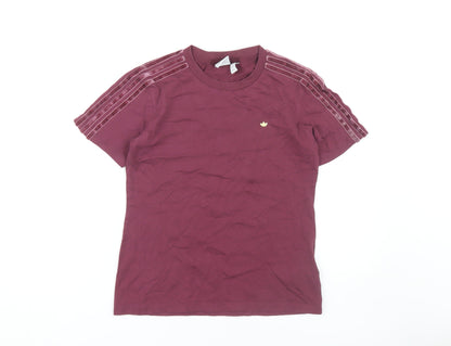 Womens UK Size 6 adidas Red  T-Shirt