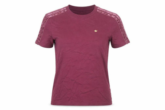 Front view of Adidas Women's Red T-Shirt, size 6