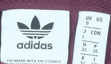 Womens UK Size 6 adidas Red  T-Shirt