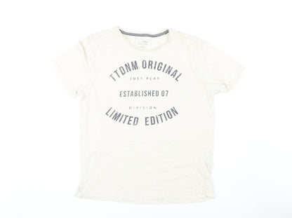 Tom Tailor Men's XL White Limited Edition T-Shirt