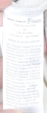 Tom Tailor Men's XL White Limited Edition T-Shirt