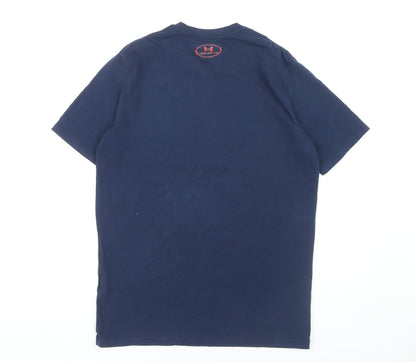 Mens UK Size S Under armour Blue  T-Shirt