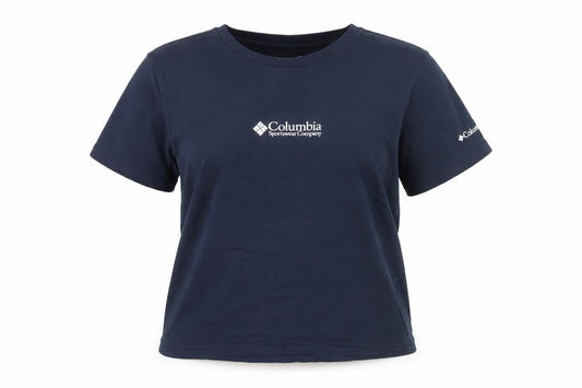 Columbia Women's Blue Basic T-Shirt, Size L